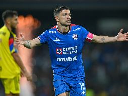 Juan Ignacio Rivero festeja el tanto que le dio el triunfo a la Máquina. IMAGO7/E. Espinosa