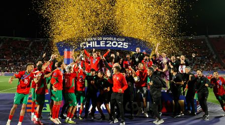 Los Leones del Atlas no solo levantaron el trofeo, sino que también conquistaron el respeto del mundo, confirmando el notable desarrollo de su estructura formativa en los últimos años. EFE/ E. González.