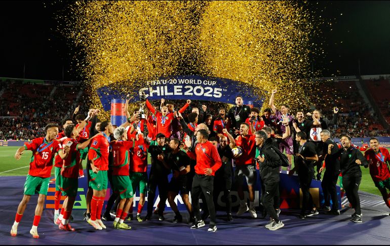Los Leones del Atlas no solo levantaron el trofeo, sino que también conquistaron el respeto del mundo, confirmando el notable desarrollo de su estructura formativa en los últimos años. EFE/ E. González.