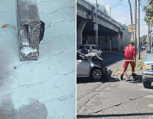 Bomberos de Guadalajara atendieron una volcadura y un incendio de un equipo computacional en una oficina. ESPECIAL / FACEBOOK Protección Civil y Bomberos GDL
