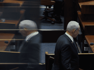 JERUSALEM (---), 20/10/2025.- Israeli Prime Minister Benjamin Netanyahu attends the opening of the winter session of the Israeli parliament, Knesset, in Jerusalem, 20 October 2025. (Jerusalen) EFE/EPA/ABIR SULTAN