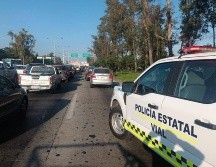 Esta es la causa del tráfico en Periférico cerca de Valdepeñas. ESPECIAL / FACEBOOK Policía Vial Jalisco