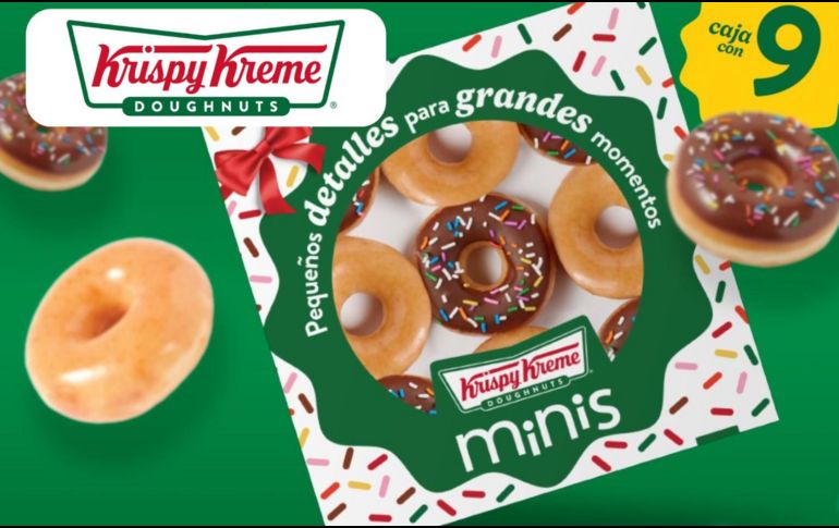 Krispy Kreme lanza sus irresistibles donas mini, pequeñas, deliciosas y perfectas para compartir con quienes más quieres. Krispy Kreme/ESPECIAL