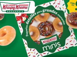 Krispy Kreme lanza sus irresistibles donas mini, pequeñas, deliciosas y perfectas para compartir con quienes más quieres. Krispy Kreme/ESPECIAL