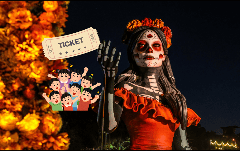 Calaverandia es un parque temático del Día de Muertos en Guadalajara y tiene costos especiales para los niños. EL INFORMADOR/ A. NAVARRO