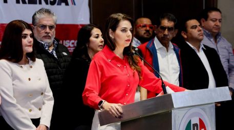 Laura Haro Ramírez anunció este martes que, desde el PRI Jalisco, se impulsarán acciones para exigir a las y los diputados de Jalisco en la Cámara de Diputados. ESPECIAL/ PRI JALISCO.