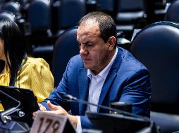 El diputado admitió que sí estuvo jugando pádel, pero aseguró que lo hizo horas antes de sumarse a la sesión. X/@cuauhtemocb10