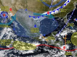 Las condiciones serán provocadas por varios sistemas atmosféricos activos, entre ellos, canales de baja presión, una vaguada en altura, humedad proveniente de océanos y nubosidad asociada a una vaguada monzónica en el Pacífico sur. ESPECIAL/