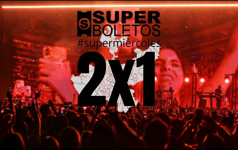 Estos once conciertos de la Arena Guadalajara se encuentran al 2x1 solo por hoy 15 de octubre.  EL INFORMADOR / ARCHIVO