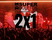 Estos once conciertos de la Arena Guadalajara se encuentran al 2x1 solo por hoy 15 de octubre.  EL INFORMADOR / ARCHIVO