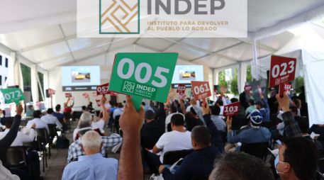 Esta próxima subasta estará compuesta por 493 lotes de bienes muebles en 46 mil 725 piezas y 658 mil 366.90 kilogramos. ESPECIAL / INDEP