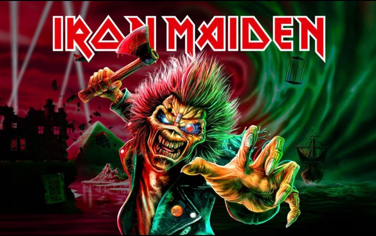 Esta será la octava presentación de Iron Maiden en el Estadio GNP Seguros y marcará 34 años desde su debut en México con el Fear of the Dark Tour. X/ @ocesa_rock.