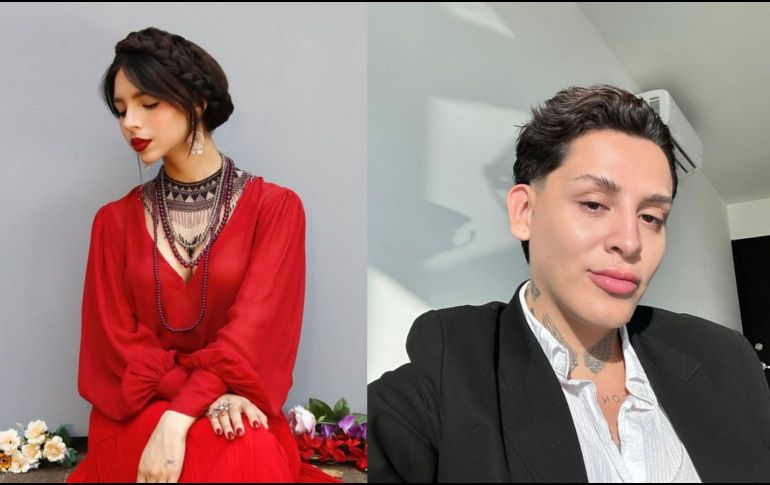 El influencer generó numerosas dudas y rumores sobre un posible embarazo de Ángela. INSTAGRAM/@papikunno/@angela_aguilar_/ESPECIAL