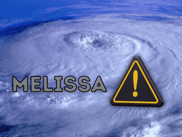 Los meteorólogos esperan que "Melissa" gire hacia el norte y el noreste entre el lunes y el martes. ESPECIAL / CANVA