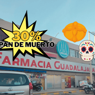 HOY en Farmacia Guadalajara aprovecha el 30% de descuento en pan de muerto y más