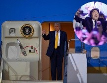 Trump habló sobre la victoria de Milei antes de llegar a Japón. EFE / DAVID MAREUIL / JUAN IGNACIO RONCORINI