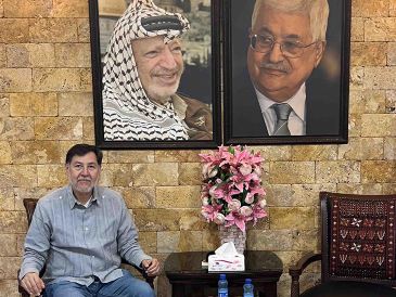 Noroña se conmovió hasta las lágrimas al narrar las condiciones en que viven miles de palestinos en centros de refugio, a quienes visitó en su viaje a Medio Oriente. SUN / ESPECAL