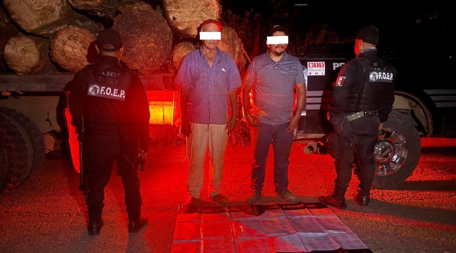 Los detenidos fueron puestos a disposición de un agente del Ministerio Público federal. ESPECIAL / Policía del Estado