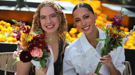 Sofía Lemus y Paula Sierra. GENTE BIEN JALISCO / Workshop floral en el Luxury Hall de Midtown Jalisco