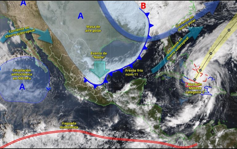 El SMN exhortó a la población a extremar precauciones. ESPECIAL/ SMN.