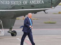 “Debido a los programas de pruebas de otros países, he dado instrucciones al Departamento de Guerra para que comience a probar nuestras armas nucleares en igualdad de condiciones. Ese proceso comenzará de inmediato”, afirmó Trump. EFE / K. Kyung