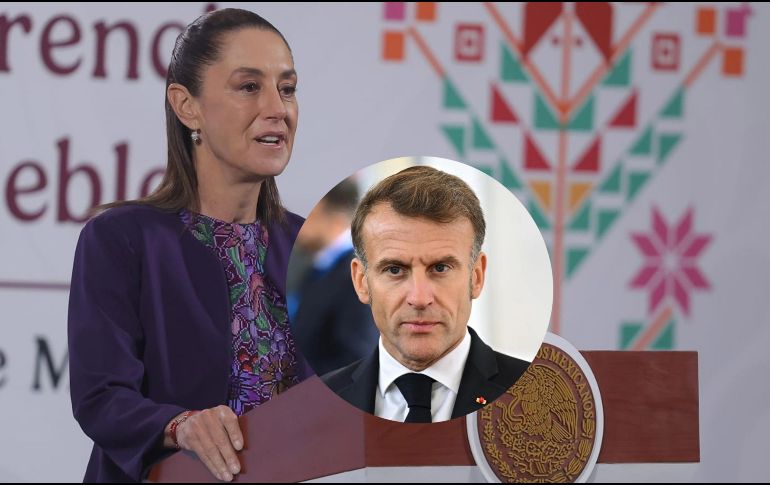 Sheinbaum añadió que se prevé una conferencia conjunta con el mandatario francés. SUN / G. PANO / EFE / ARCHIVO