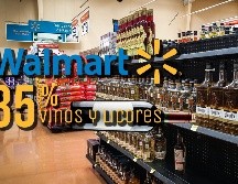 A partir de hoy, Walmart tiene en descuento su sección de vinos y licores. EL INFORMADOR / ARCHIVO