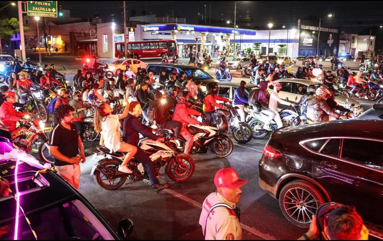 La Policía Vial pidió a la ciudadanía reportar conductas peligrosas o actos vandálicos durante las rodadas al número de emergencia 911. EL INFORMADOR/ARCHIVO