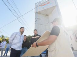 El tanque elevado, indicó la alcaldía, se suma a otras obras realizadas en Santa Cruz de la Loma. CORTESÍA/GOBIERNO DE TLAJOMULCO