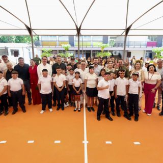 Rehabilitan escuela en Puerto Vallarta y presentan estrategia por entornos escolares más seguros
