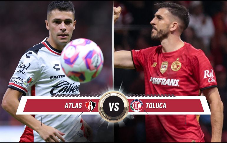 Atlas y Toluca se enfrentarán este fin de semana en el Estadio Jalisco. ESPECIAL / IMAGO7 y CANVA