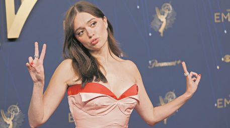 Aimee Lou Wood. La estrella de “Sex Education”, dará vida a Pattie Boyd, musa de George Harrison. AFP/P. Fallon