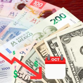 Peso mexicano pierde terreno en octubre; así cerró ante el dólar