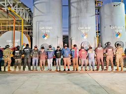 En la operación participaron elementos de la Marina, Defensa, Guardia Nacional, FGR y Pemex como parte de acciones contra huachicoleo. ESPECIAL