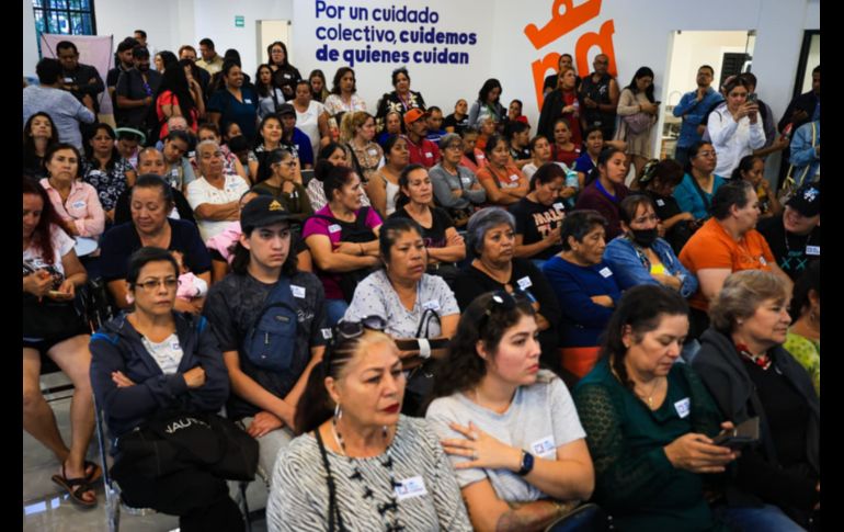 El alcalde de Zapopan, Juan José Frangie, recordó que este lugar era destinado para eventos privados, pero se logró recuperar el edificio y convertirlo en este centro integral de cuidados. EL INFORMADOR/ J. Acosta