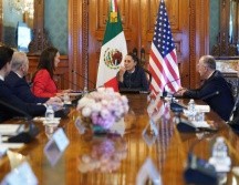 Sheinbaum recibió a la secretaria del Departamento de Agricultura de Estados Unidos, Brooke Rollins, en el Palacio Nacional. EFE/Presidencia de México