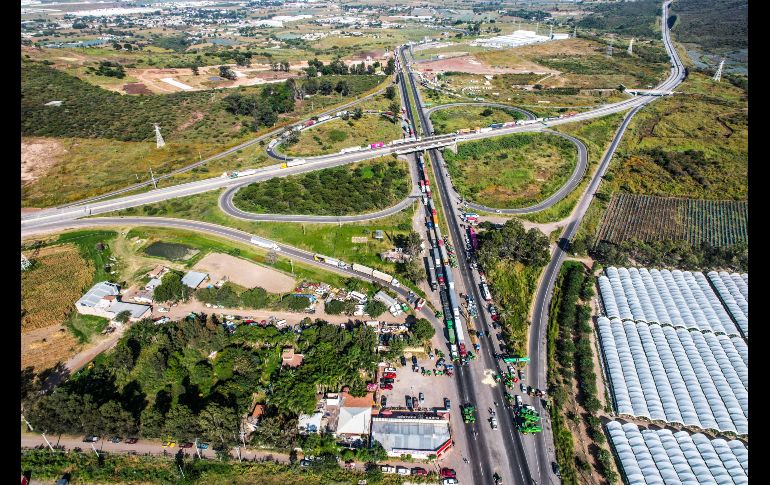 A finales de octubre de 2025, agricultores de todo el país mantuvieron bloqueadas durante varios días diversas carreteras. EL INFORMADOR / ARCHIVO