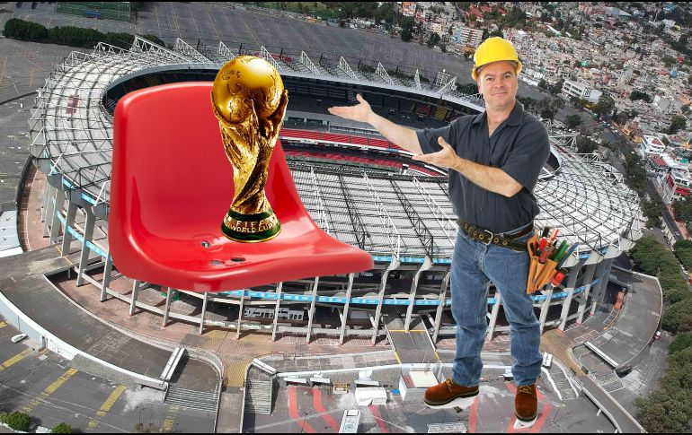 Así van lucen los trabajos de remodelación en el Estadio Banorte tras la colocación de butacas. SUN / ARCHIVO