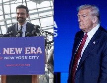 Trump fue el orador destacado del primer día del ABF este miércoles y dedicó parte de su discurso a reaccionar a la victoria de Zohran Mamdani en Nueva York. AP / HEATHER KHALIFA / EFE / EPA / CRISTOBAL HERRERA-ULASHKEVICH