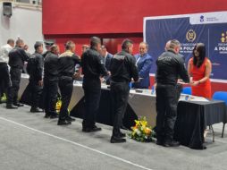 Fueron 181 elementos los que participaron en la convocatoria de ascensos y que obtuvieron un grado inmediato superior. EL INFORMADOR/M.HERNÁNDEZ