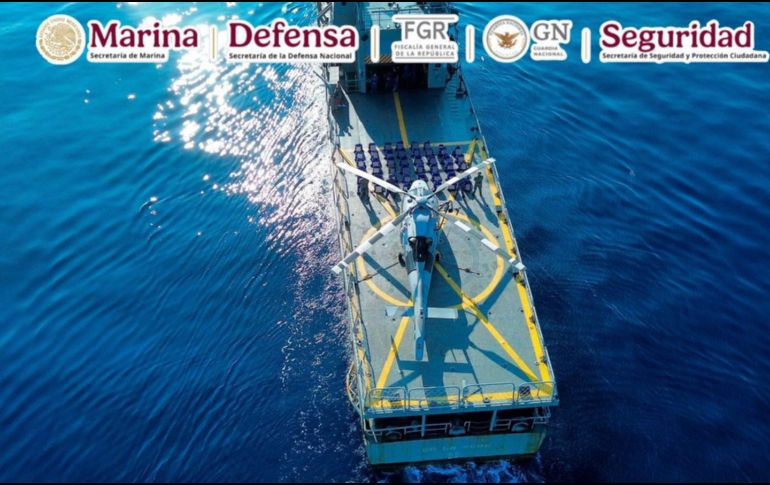 La droga fue puesta a disposición del agente del Ministerio Público correspondiente, quien comenzará una investigación del caso. ESPECIAL/X @OHarfuch