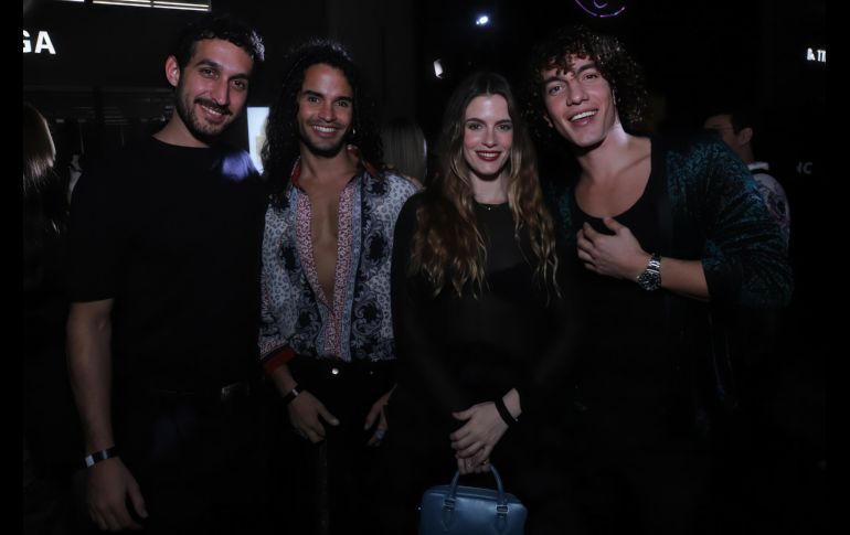 Michele Lorusso, Damián Suárez, Chiara Parravicini y Jorge López. GENTE BIEN JALISCO / C. Jimeno