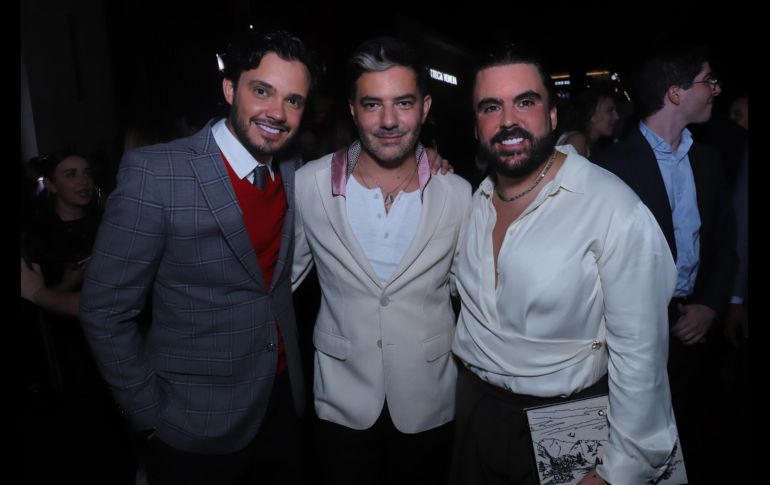 Gerardo Valle, Juan Pablo Jiménez y Raúl de la Cerda. GENTE BIEN JALISCO / Revista del 7 de noviembre 2025