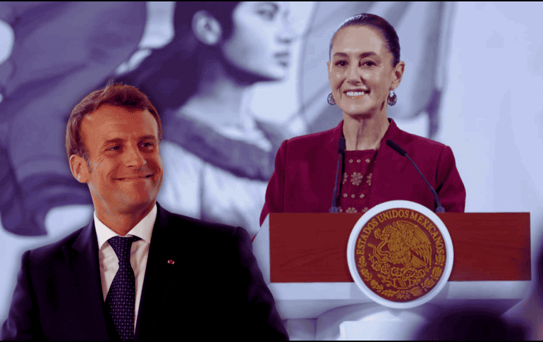 El presidente de Francia, Emmanuel Macron, llegó a México la madrugada de este viernes para una visita oficial a Claudia Sheinbaum. EFE / SUN / ARCHIVO