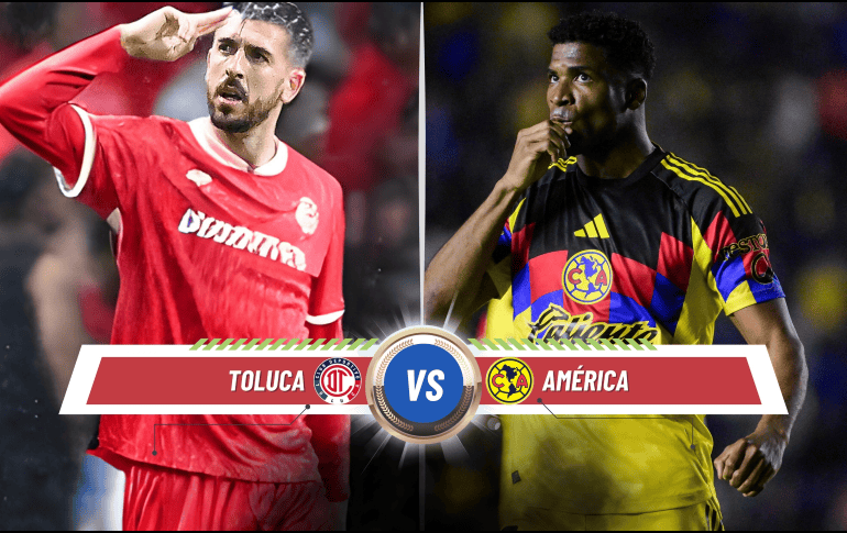 Este sábado 8 de noviembre, Toluca recibirá a América en el Estadio Nemesio Diez. ESPECIAL / CANVA e IMAGO7