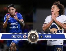 En el marco de la fecha 17, la Máquina celeste recibirá en cancha neutral a unos aguerridos Pumas que quieren Liguilla. ESPECIAL / CANVA e IMAGO7