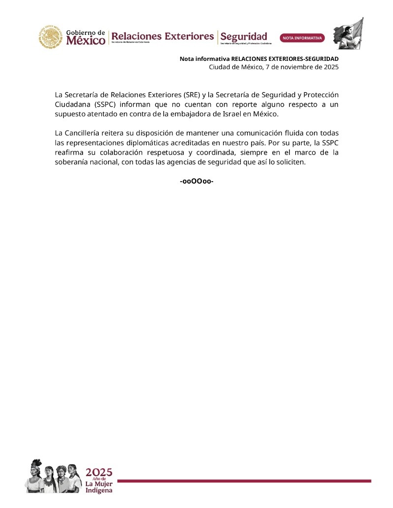 &nbsp;SECRETARÍA DE RELACIONES Y EXTERIORES.