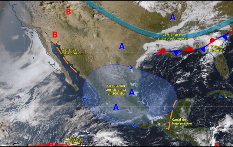 El SMN exhortó a la población a extremar precauciones ante los efectos del frente frío. ESPECIAL/ SMN.