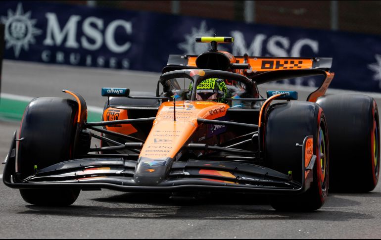 Norris, de 25 años, logró su decimoquinta pole en la categoría —la sexta de la temporada— tras dominar la clasificación de este sábado. EFE/ S. Moreira.