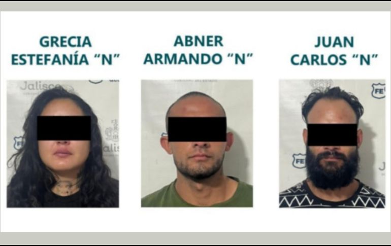 En dicha localidad de Zapopan, la víctima declaró que los dos hombres y la mujer lo amenazaron utilizando un arma de fuego y un cuchillo previo a golpearlo y robar su vehículo. ESPECIAL / Fiscalía de Jalisco